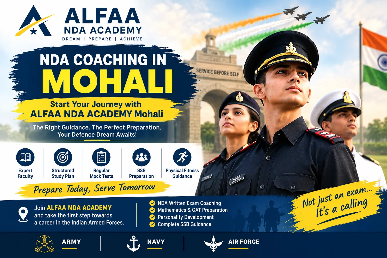 NDA Coaching in Mohali Start Your Journey with ALFAA NDA ACADEMY Mohali